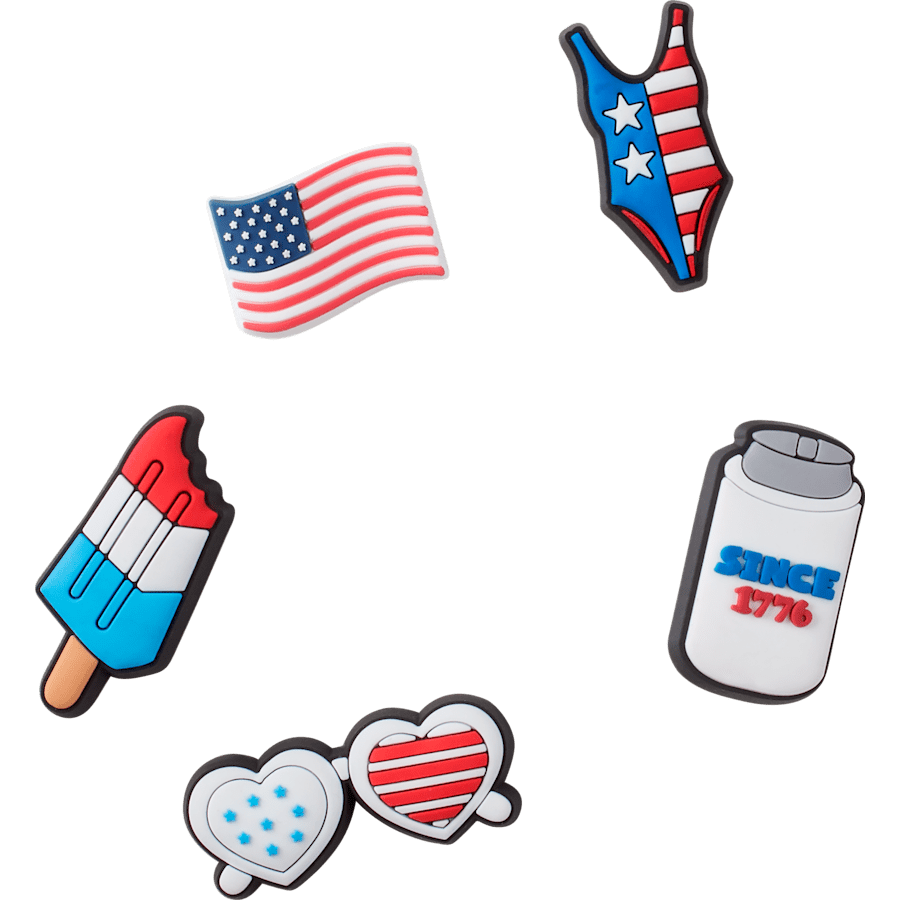 Crocs Classic | USA 5 Pack Jibbitz Shoe Charm