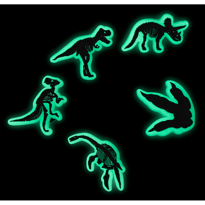 Crocs Trending | Glow In The Dark Dino 5 Pack Jibbitz Shoe Charm
