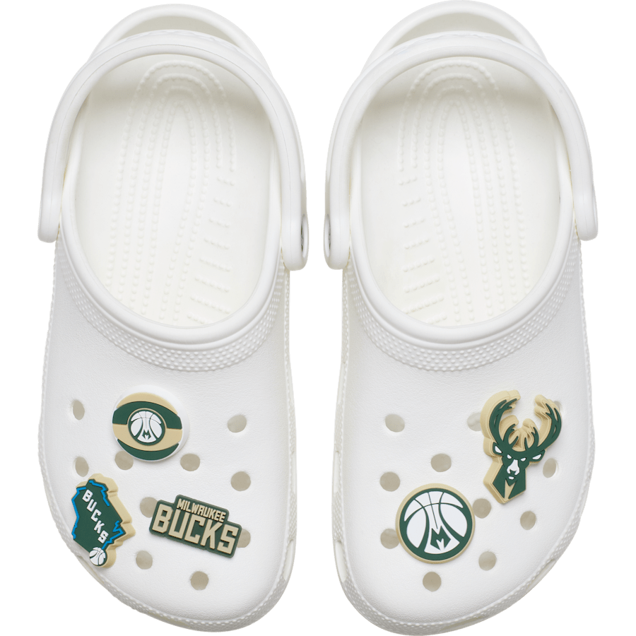 Crocs Best Seller | NBA Milwaukee Bucks 5 Pack Jibbitz™ charms