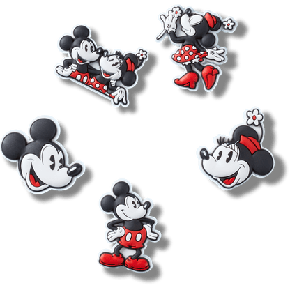 Crocs Top Pick | Mickey and Minnie PVC 5 Pack Jibbitz™ charms