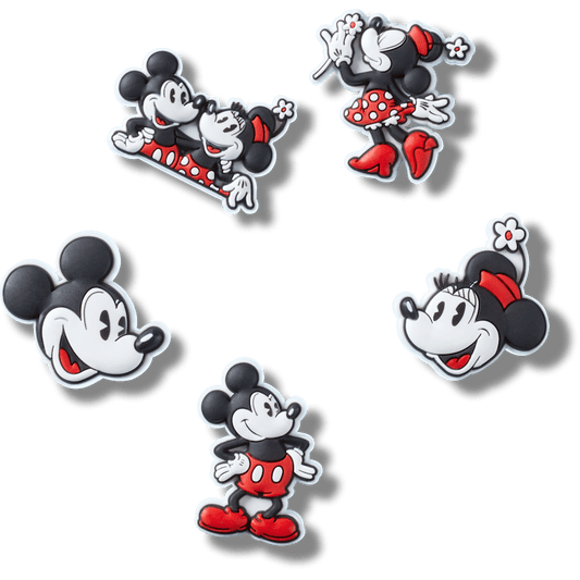 Crocs Top Pick | Mickey and Minnie PVC 5 Pack Jibbitz™ charms