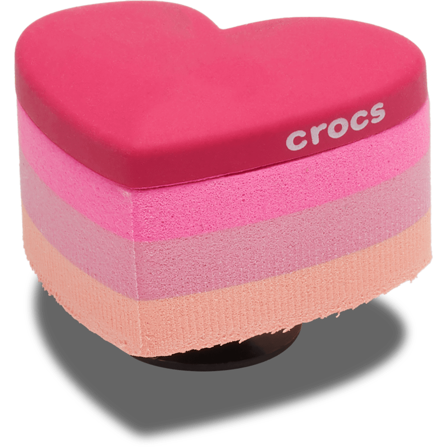 Crocs Deals | Stacked Pink Heart Jibbitz™ charms