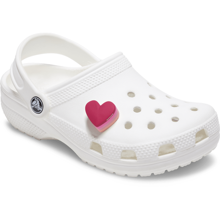 Crocs Deals | Stacked Pink Heart Jibbitz™ charms