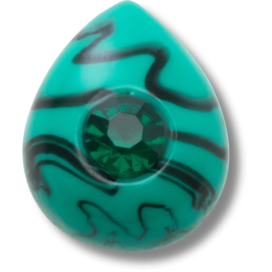 Crocs Best Seller | Emerald May Birthstone Collection Jibbitz™ charms