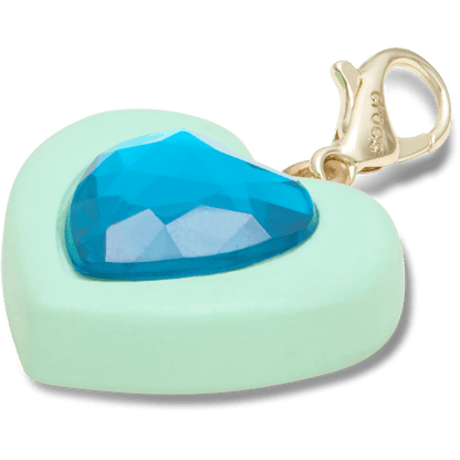 Crocs Smart Buy | Blue Heart Sim Gem Charm Jibbitz Shoe Charm