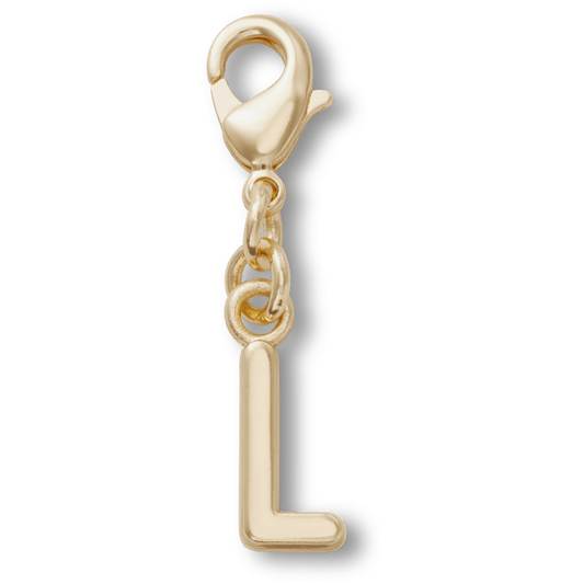 Crocs Premium | Gold Letter L Charm Jibbitz™ charms