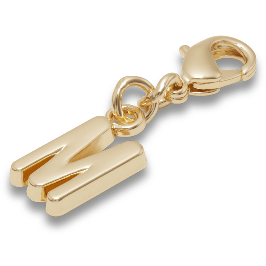 Crocs Hot Sale | Gold Letter M Charm Jibbitz™ charms