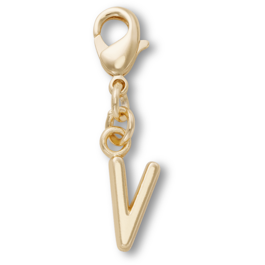 Crocs Best Seller | Gold Letter V Charm Jibbitz™ charms