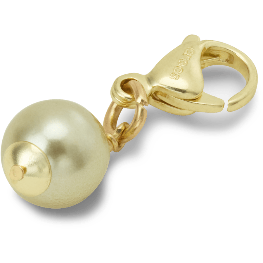 Crocs Value | Gold and Green SMT Pearl Charm Jibbitz charm