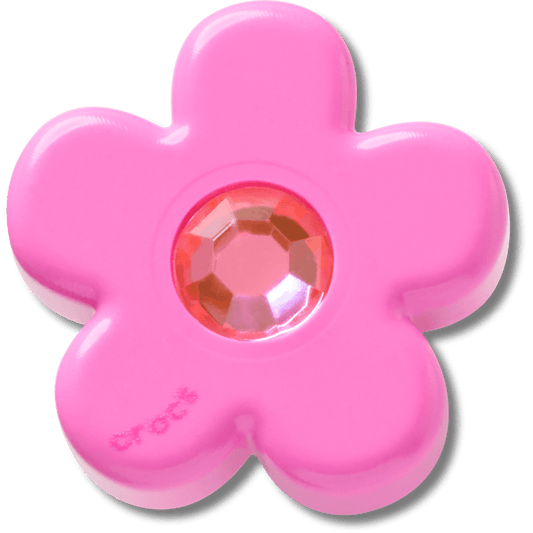 Crocs Special Offer | Bright Pink Flower With Gem Jibbitz™ charms