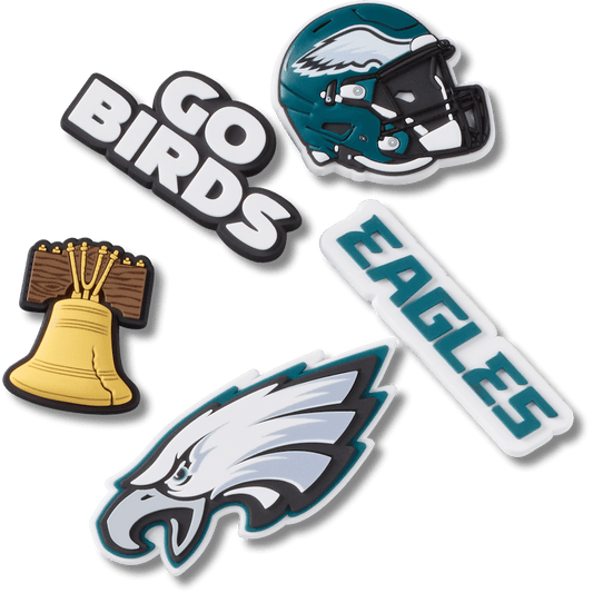 Crocs Premium | NFL Philadelphia Eagles 5 Pack Jibbitz Shoe Charm