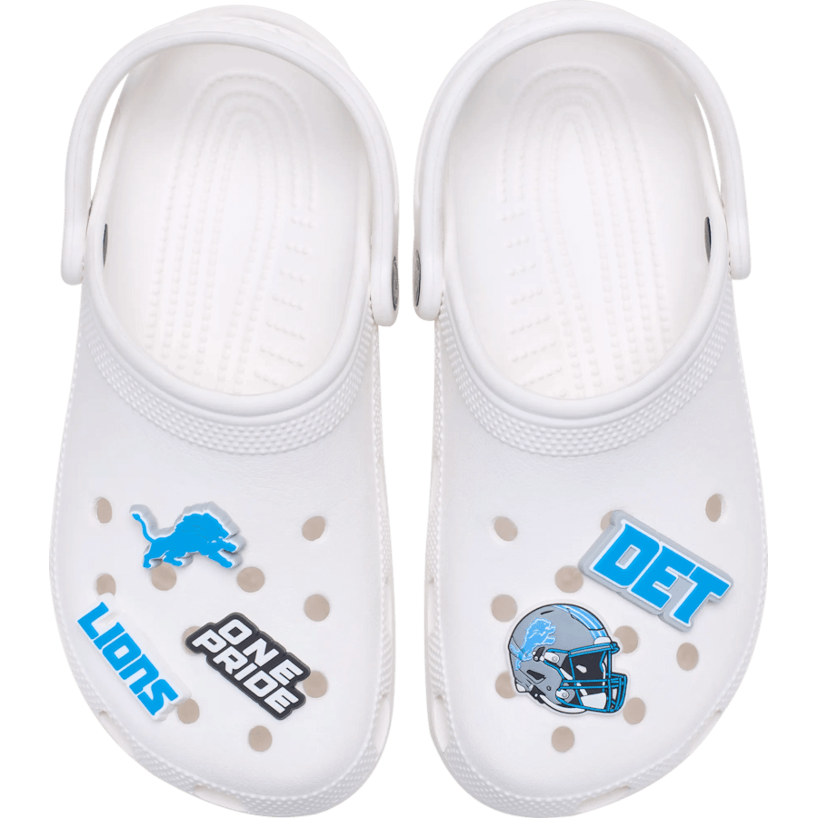 Crocs Exclusive | NFL Detroit Lions 5 Pack Jibbitz Shoe Charm