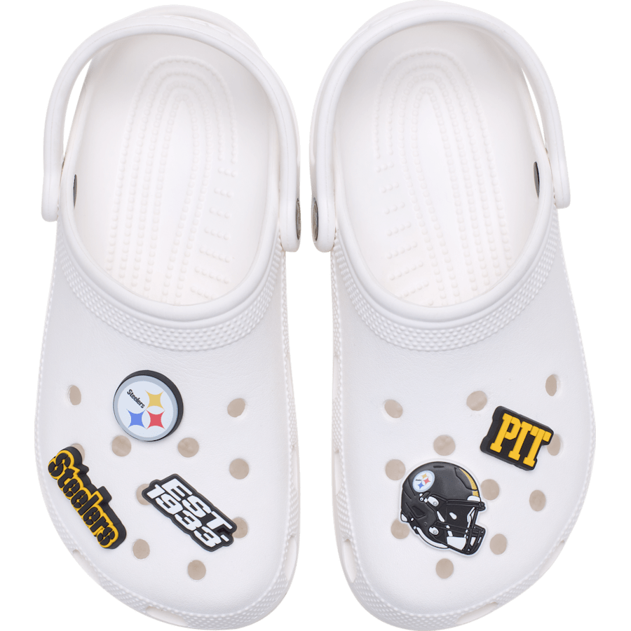 Crocs Trusted | NFL Pittsburgh Steelers 5 Pack Jibbitz Shoe Charm