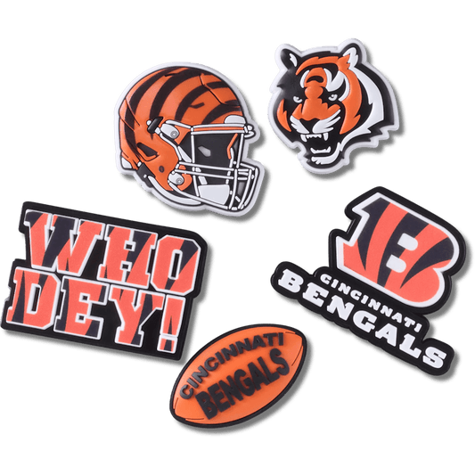 Crocs Premium | NFL Cincinnati Bengals 5 Pack Jibbitz Shoe Charm