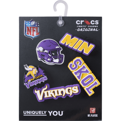 Crocs New | NFL Minnesota Vikings 5 Pack Jibbitz Shoe Charm