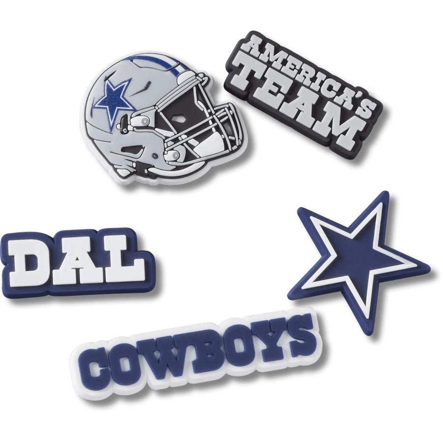 Crocs Essential | NFL Dallas Cowboys 5 Pack Jibbitz Shoe Charm