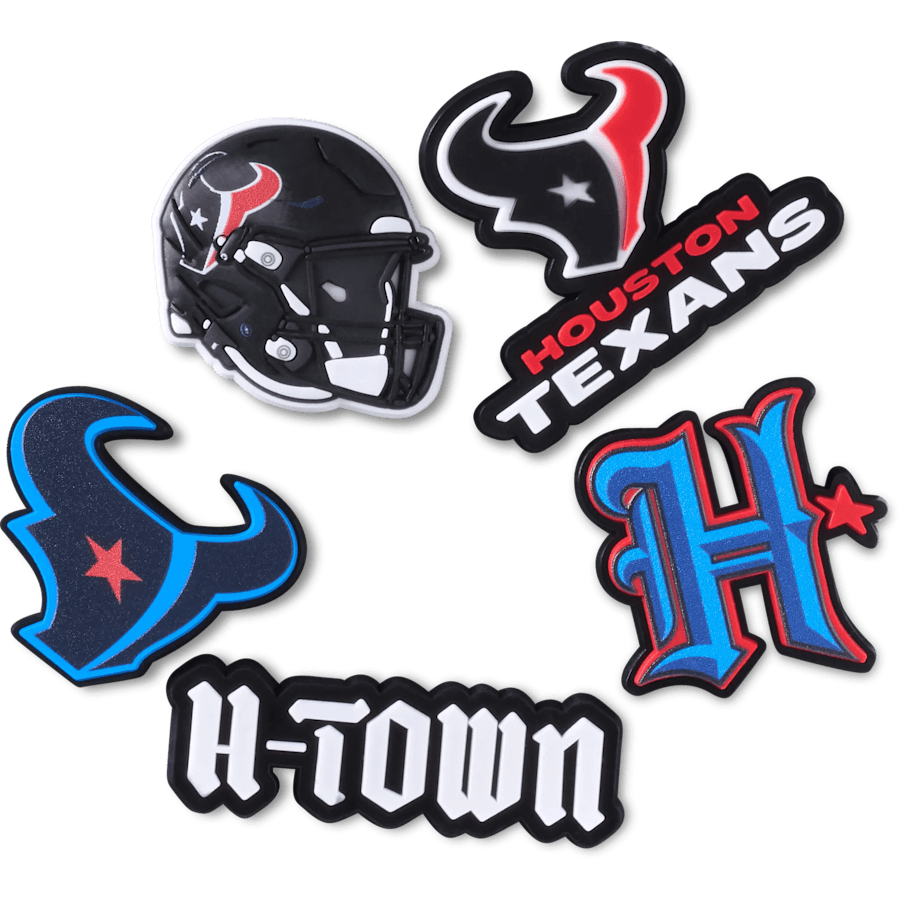 Crocs Value | NFL Houston Texans 5 Pack Jibbitz Shoe Charm