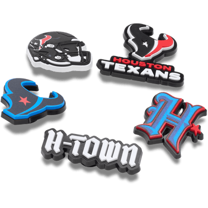 Crocs Value | NFL Houston Texans 5 Pack Jibbitz Shoe Charm