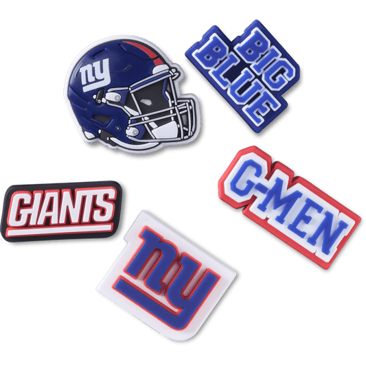Crocs Premium | NFL New York Giants 5 Pack Jibbitz Shoe Charm