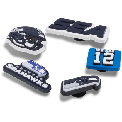 Crocs Great Value | NFL Seattle Seahawks 5 Pack Jibbitz Shoe Charm