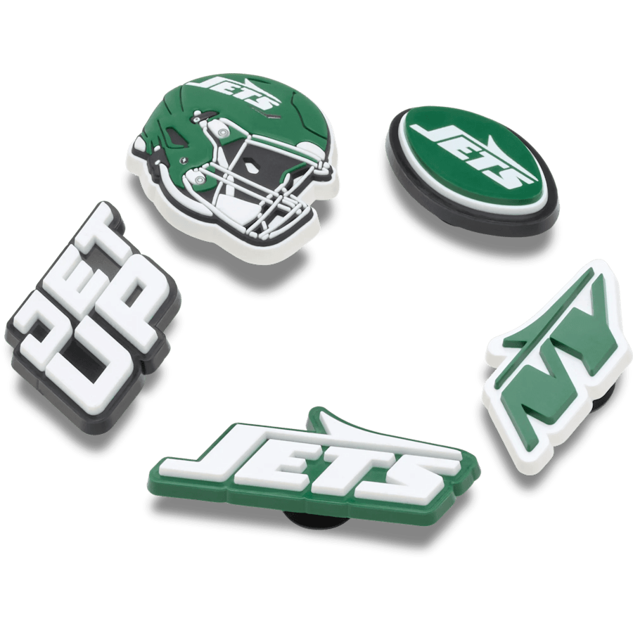 Crocs Top Pick | NFL New York Jets 5 Pack Jibbitz Shoe Charm