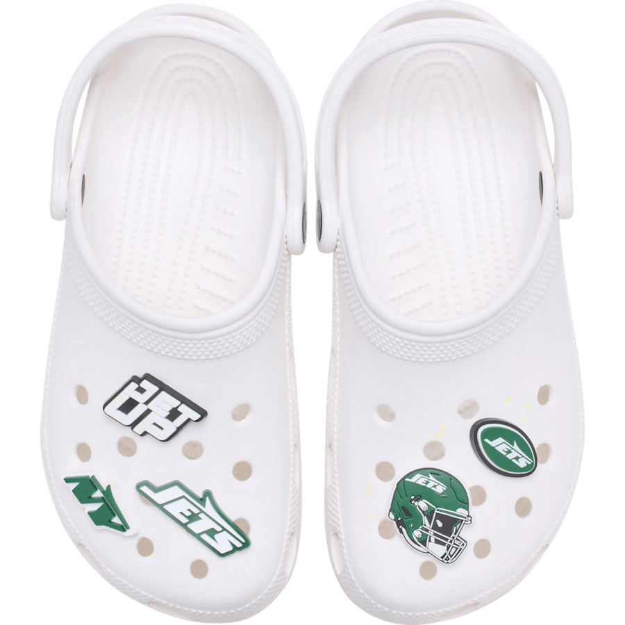Crocs Top Pick | NFL New York Jets 5 Pack Jibbitz Shoe Charm
