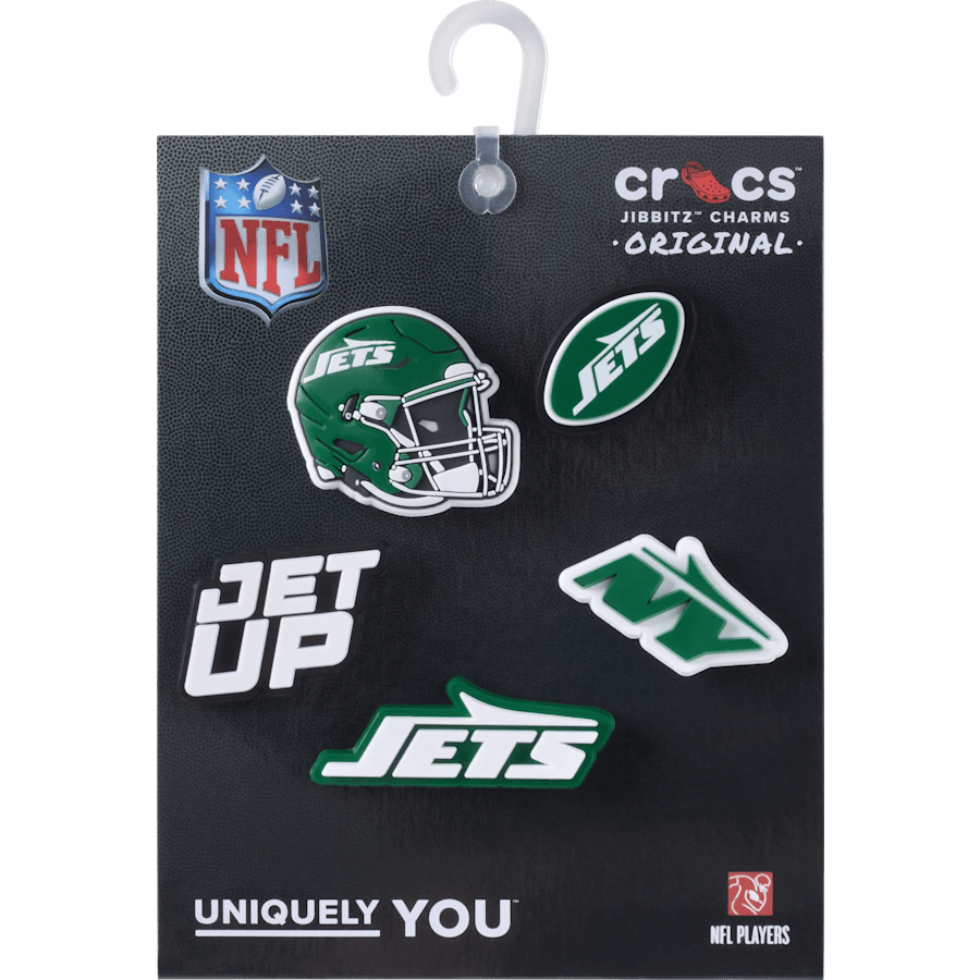 Crocs Top Pick | NFL New York Jets 5 Pack Jibbitz Shoe Charm