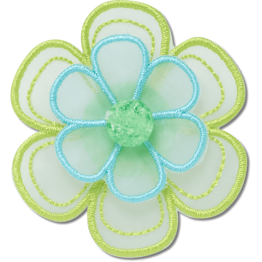Crocs Special Offer | Green Mesh Flower Jibbitz™ charms