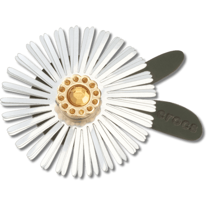 Crocs Featured | Silver Sequin Flower Jibbitz™ charms