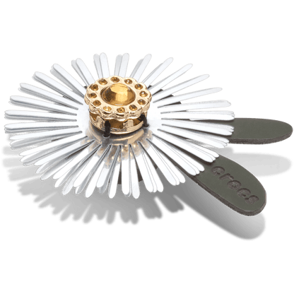 Crocs Featured | Silver Sequin Flower Jibbitz™ charms