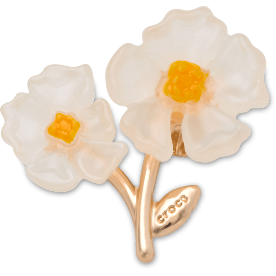Crocs Special Offer | White Floral Blossom Jibbitz™ charms