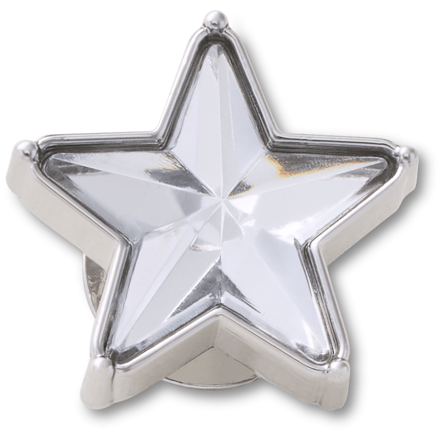 Crocs Signature | Silver Gem Sparkle Star Jibbitz™ charms
