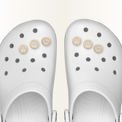 Crocs Special Offer | Gold Letter A-Z Jibbitz Shoe Charm