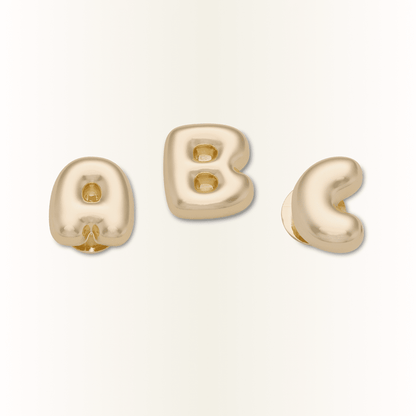 Crocs Essential | Gold Bubble Letter A-Z Jibbitz™ charms