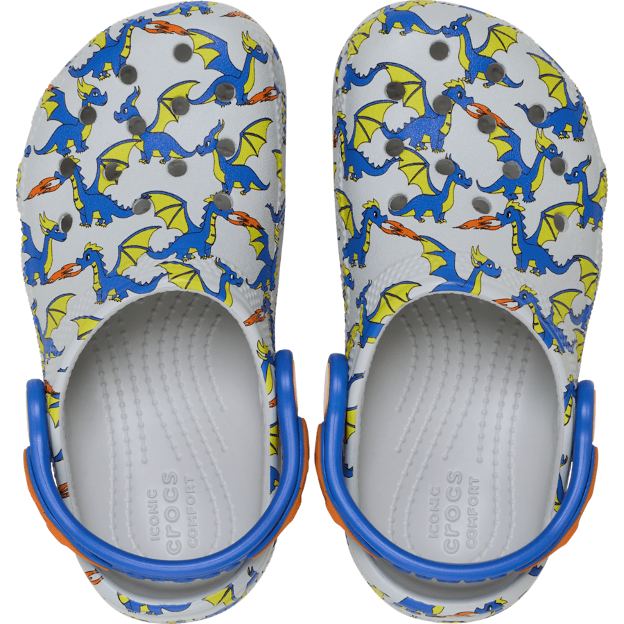 Crocs Hot Sale | Toddler Classic Dragon Graphic Clog