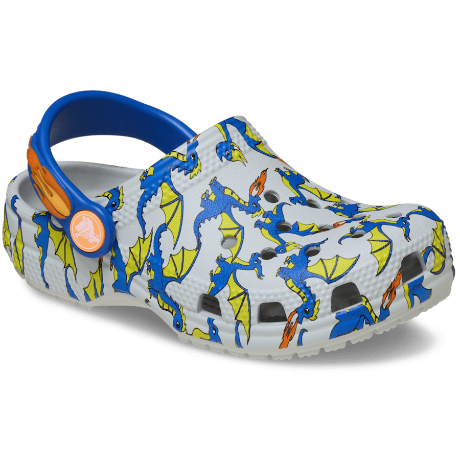 Crocs Hot Sale | Toddler Classic Dragon Graphic Clog