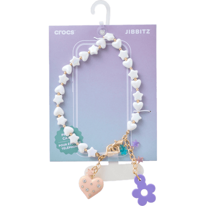 Crocs Everyday | Beaded Heart Flower Phone Wristlet