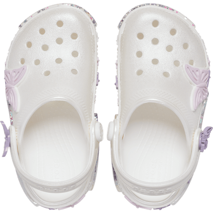 Crocs Sale | Toddler Classic Butterfly Sparkle Shaker Clog