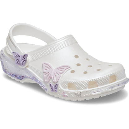 Crocs Sale | Toddler Classic Butterfly Sparkle Shaker Clog